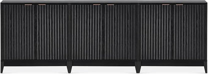 mopio Brooklyn Fluted Storage Cabinet, Modular Accent Buffet Sideboard by MopioInc
