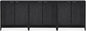 mopio Brooklyn Fluted Storage Cabinet, Modular Accent Buffet Sideboard by MopioInc
