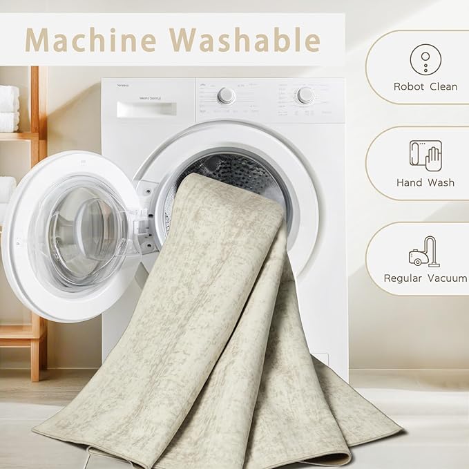 Washable Rugs 6x9 Area Rugs for Living Room, Dining Room Carpet | Ultra Soft - Image 4
