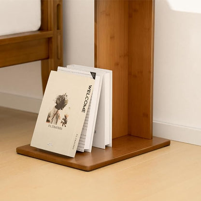 RECCI Solid Bamboo C-Shaped End Table Set of 2 - Image 8