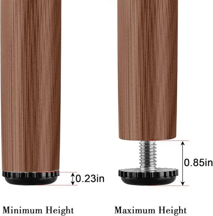 Stainless Steel Screw Furniture Leveling Feet 5/16-18 Screw in Threaded - Image 2