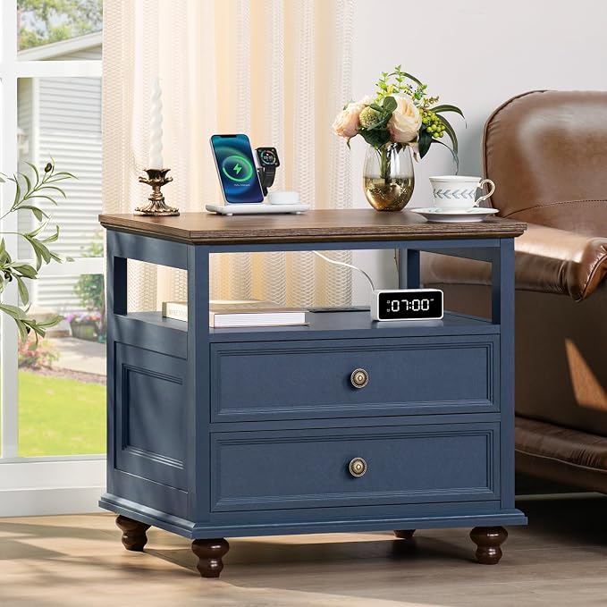Joaxswe Farmhouse Nightstand Set of 2 - Image 7