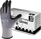 PROMEDIX P Nitrile Coated Work Gloves,MicroFoam Safety Work Gloves Men,Seamless Knit Nylon&spandex Gloves with Grip