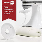 Dough Hook Shield For Kitchen Aid - Prevents Your Dough from Climbing Up and Clogging Up Your Mixer – Mess Free Mixer Accessory Compatible With Most KitchenAid C Shape Dough Hooks (White)