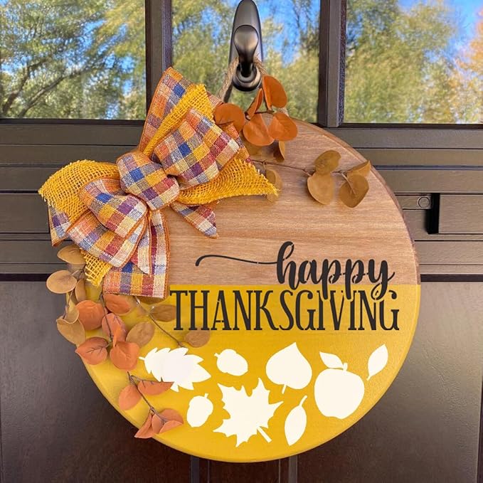 Fall Stencils Thanksgiving Stencils Autumn Hello Pumpkin Happy Harvest Stencil Templates for Painting on Wood Wall Door Mats Fabric