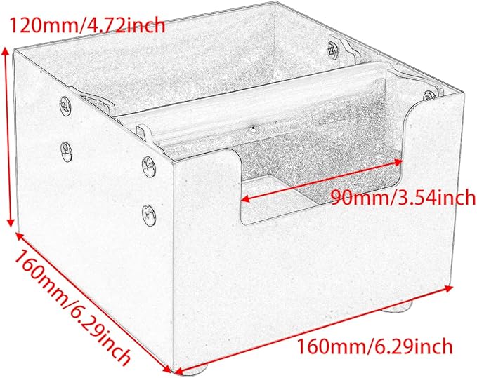 Espresso Knock Box, Stainless Steel Coffee Grind Knock Box Ground Waste Bin Container with Rubber Knocking Bar for Coffee Maker Machine