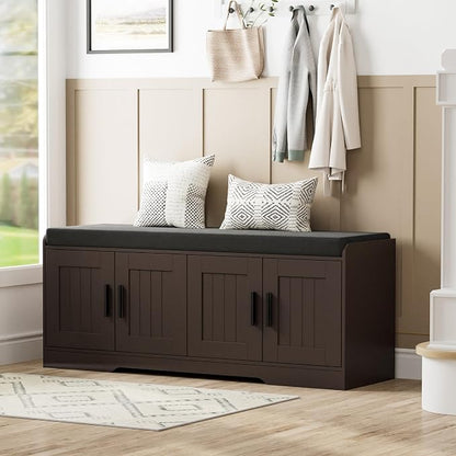 Homleke 2-Tier Storage Bench, Shoe Bench by Homleke