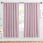 NICETOWN 2 Panels Blackout Curtains, Rod Pocket Window Curtains Room Darkning by NICETOWN