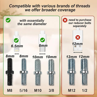 7-12 Inch Adjustable Bed Base Legs, Heavy Duty Metal Replacement Kit - Image 3