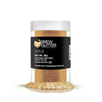 Gold BREW GLITTER Edible Glitter For Drinks, Cocktails, Beer, Garnish Glitter & Beverages | KOSHER & HALAL Certified | 100% Edible & Food Grade | Vegan, Gluten, Nut Free (25g, Gold)