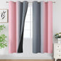 Ombre Grey and Pink Blackout Curtains by ESTELARTEXTILER
