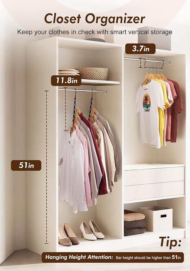 HOUSE DAY Closet Organizers and Storage 12 Pack, College Dorm Room Essentials - Image 8