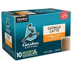 Caribou Coffee Caramel Comfort Oatmilk Latte, One Step Latte Single Serve Keurig K-Cup Pods, 60 Count (6 Packs of 10)