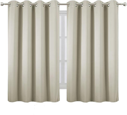 Light Beige Thermal Blackout Curtains/52 x 54 Inch/Set of 2 Panels Room - Image 2