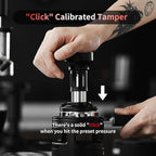 MHW-3BOMBER Espresso Tamper, 54mm-Spring-Loaded Coffee Tamper with Sound Feedback, Barista 54mm Tamper for Breville, Tamper for Espresso Machine,Thread Base YU Series, T6147-OS