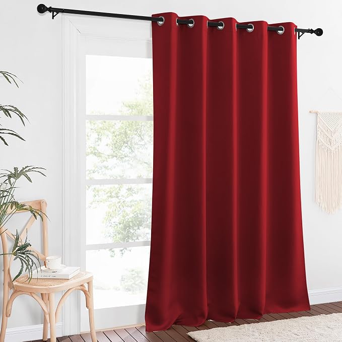 NICETOWN Sliding Door Window Treatment Blackout Patio Door Curtain Panels - Image 8