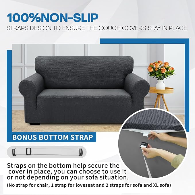 XINEAGE 2026 New Stretch Armchair Covers 1 Piece Chair Slipcovers Chair - Image 7