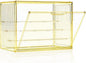 Clear Yellow Acrylic Figure Display Case by MSHOMELYDIRECT