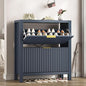 YOMILUVE Shoe Cabinet Storage for Entryway, Fluted Shoe Cabinet by YomiluveDesign
