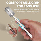 JACYAO'S Bread Lame, Sourdough Scoring Tool Made From 304 Stainless Steel, Professional Bread Scoring Tool with 10 Razor Blades and Metal Storage Box