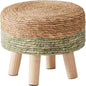 Cpintltr Ottoman Natural Seagrass Footrest Poufs Hand Weave Round Foot Stool by CpintltrFruniture