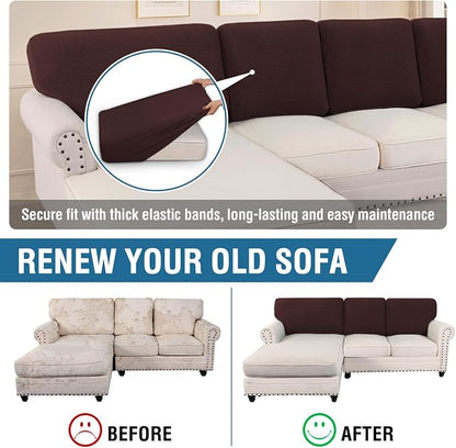 H.VERSAILTEX Backrest Cushion Covers Sectional Couch Back Cushion Covers - Image 5