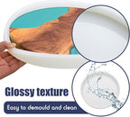 Extra Large Resin Table Mold Large Charcuterie Board Tray Resin Mold Round Silicone Epoxy Table Mold for Table, Charcuterie Board, Cutting Board, DIY Home Decoration (23.62 x 23.62 x 0.98 Inches)