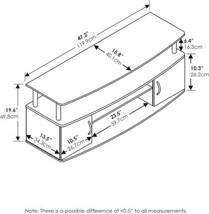 Furinno Jaya Entertainment Center Stand Unit/TV Desk - Image 8