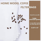 Cold Brew Coffee Filter Bags - 100 Pack Home Cold Brew System Filters for Cold Brew Coffee Maker 11.25''x13'' Home Model Disposable Coffee Brewing Bag