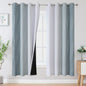 Stone Blue and Greyish White Blackout Curtains by ESTELARTEXTILER