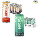 Yerbaé Energy Seltzer & Beverage Bundle - 16oz & 12oz Variety 24-Pack, 0 Sugar, 0 Calories, 0 Carbs, Energized by Yerba Mate & Plant-Based