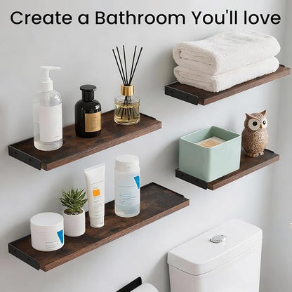 BAYKA Floating Shelves for Wall, Book Shelf for Bedroom, Decor Shelves for - Image 3