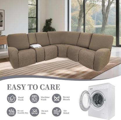 100% Waterproof Sectional Recliner Couch Covers - Image 8