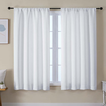 Simplebrand Ava Pure White Light Filtering Curtains by Simplebrand