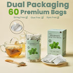 Lynginya Spearmint Tea, 60 Tea Bags - Premium Spearmint Leaves - Natural Herbal Tea - Refreshing & Minty - No Sugar & No Caffeine