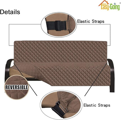 Easy-Going Reversible Couch Cover, Large Futon Sofa, Water Resistant Furniture - Image 3