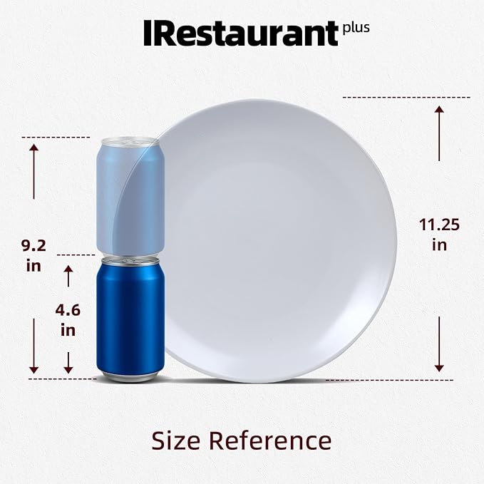 Stoneware Coupe Commercial Grade Dinnerware, Matte White Plate 11.25", Case of 12