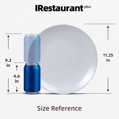 Stoneware Coupe Commercial Grade Dinnerware, Matte White Plate 11.25", Case of 12