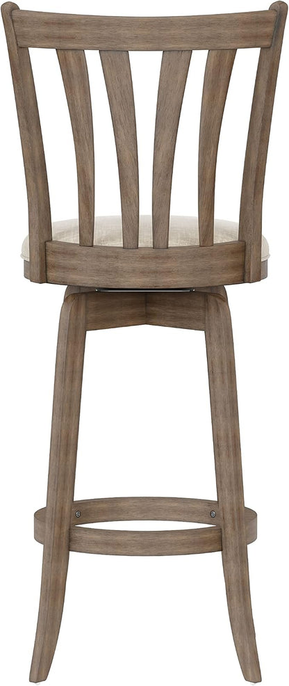 Hillsdale 29.5" Savana Wood Swival Bar Height Stool - Image 9