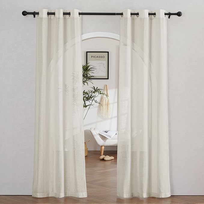 NICETOWN Natural Linen Curtains by NICETOWN