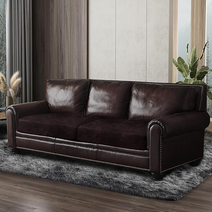 ANARACHON Leather Look Couch Cushion Covers Sofa Seat Slipcovers Sets Couches - Image 8