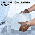 Vgo... 1-Pair Unlined Safety Cow Grain Leather Work Gloves Men, Rigger Gloves, Builder Gloves, Water Resistant, Palm Patched (Size M, Brown, CA9597WP)