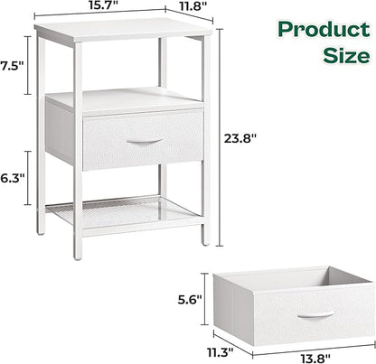 Huuger Nightstand Set of 2, Night Stand - Image 7
