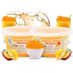 Fanale Popping Boba Pearls for Bubble Tea - 2 lb (1 lb X 2) | Mango | Bursting Boba Pearls Bubble 450g X 2 | Real Fruit Juice for Shakes, Dessert, Smoothie | FPB002-SP450 X 2