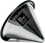 Barista Warrior Compatible for Chemex & Hario V60 Pour Over Coffee Filters - Reusable Stainless Steel - Best Coffee Maker and Bar Accessories (Silver)