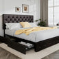 Allewie Upholstered King Size Platform Bed Frame by Allewie
