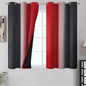 Red and Black Ombre Blackout Bedroom Curtains 45 Inch Long | Room Darkening by ESTELARTEXTILER