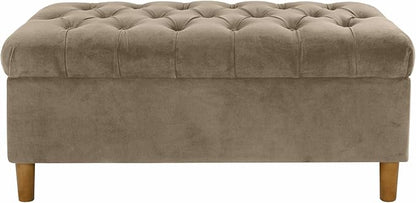 Homepop Home Decor | Tufted Ainsley Button Storage Ottoman Bench - Image 8