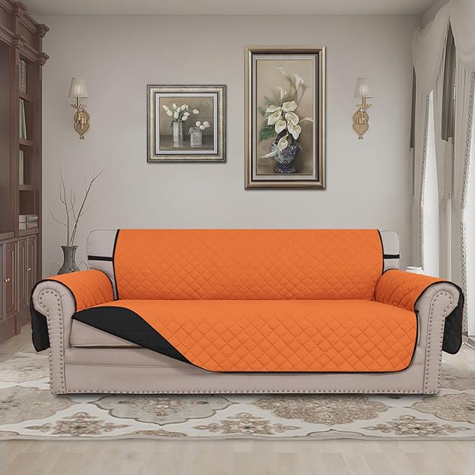 Easy-Going Reversible Couch Cover, 3 Cushion Sofa, Water Resistant Furniture Mat - Image 2