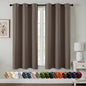 MIULEE Blackout Curtains for Bedroom 2 Panels 40 x 63 Inch Long Tan Brown | by MIULEE